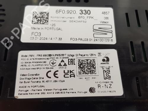 Instrument cluster SEAT IBIZA V (KJ1, KJG)  | BP27507120C47 