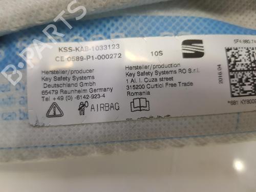 Right curtain airbag SEAT LEON ST (5F8) 1.6 TDI | BP8680934C12 
