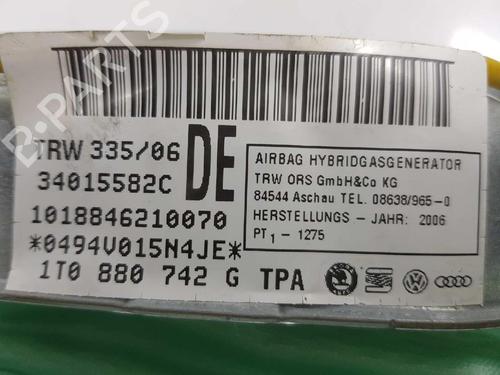 Right curtain airbag VW TOURAN (1T1, 1T2) 2.0 TDI 16V | BP6103119C12 