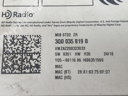 Radio VW POLO V (6R1, 6C1) 1.2 TSI | BP1943748E6 