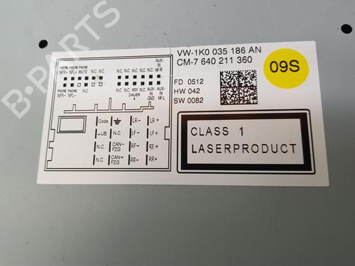 Radio VW SCIROCCO III (137, 138) 1.4 TSI | BP7463060E6 