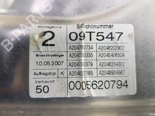 Rear left window mechanism MERCEDES-BENZ C-CLASS (W204) C 220 CDI (204.002) | BP3660495C24 