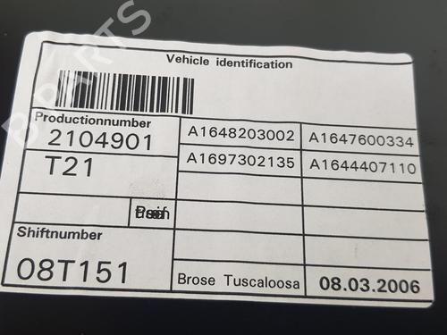 Rear left window mechanism MERCEDES-BENZ M-CLASS (W164) ML 280 CDI 4-matic (164.120) | BP8671443C24 