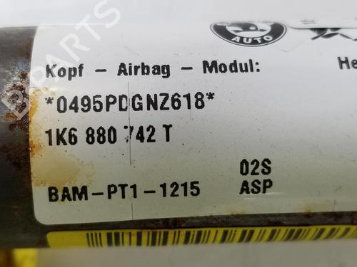 Right curtain airbag VW GOLF VI (5K1) 2.0 GTi | BP8216343C12 