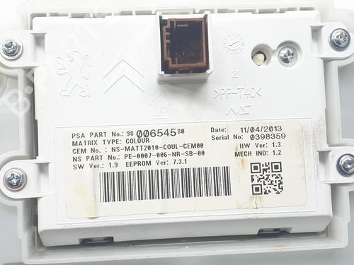Instrument cluster PEUGEOT 208 I (CA_, CC_)  | BP17201319C47 