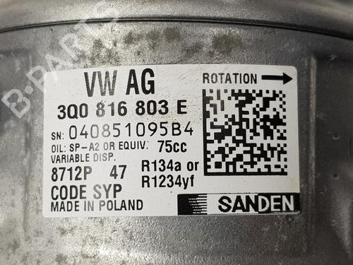 AC compressor SEAT IBIZA V (KJ1, KJG) 1.0 TSI | BP31264759M34 