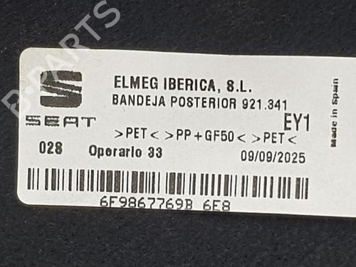 Rear parcel shelf SEAT ARONA (KJ7, KJP) 1.0 TSI | BP36650067C85 - Image 4
