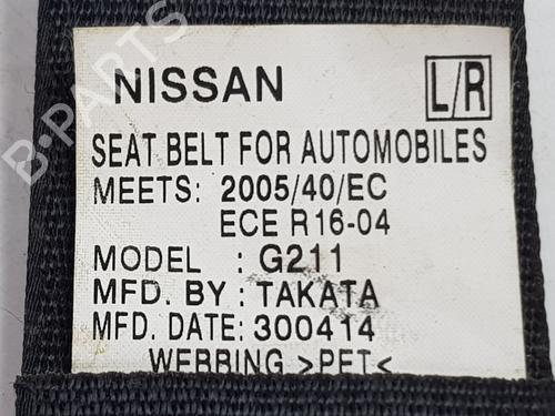 Rear left seatbelt NISSAN NAVARA NP300 (D40) 2.5 dCi 4WD (D40TT, D40T, D40M, D40BB) | BP36788737I29 - Image 2