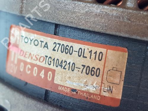 Alternator TOYOTA HILUX VIII Pickup (_N1_) 2.4 D 4WD (GUN125_, GUN125R) | BP29729377M7 