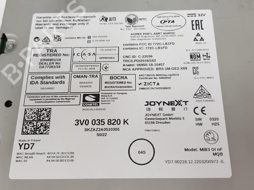 Radio SKODA KAROQ (NU7, ND7) 2.0 TDI | BP36024893E6  - Image 7