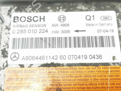 ECU airbags MERCEDES-BENZ SPRINTER 3,5-t Van (B906) 313 CDI (906.631, 906.633, 906.635, 906.637) | BP15768721M53 
