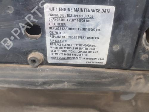 Hood ISUZU D-MAX I (TFR, TFS) 3.0 DiTD 4x4 (TFS77H) | BP29436051C1 
