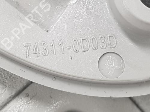 Right sun visor TOYOTA YARIS (_P13_) 1.4 D (NLP130_, NLP130) | BP15259849I2 