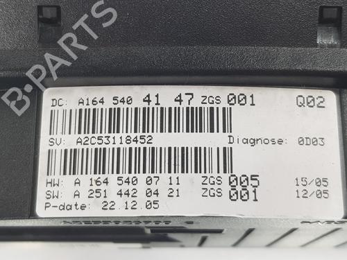 Instrument cluster MERCEDES-BENZ M-CLASS (W164) ML 320 CDI 4-matic (164.122) | BP11060713C47 