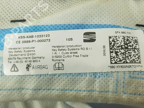 Left curtain airbag SEAT LEON (5F1) 1.6 TDI | BP9421083C11 