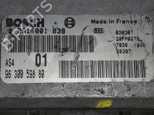 Engine control unit (ECU) CITROËN SAXO (S0, S1) 1.5 D | BP5283292M57 