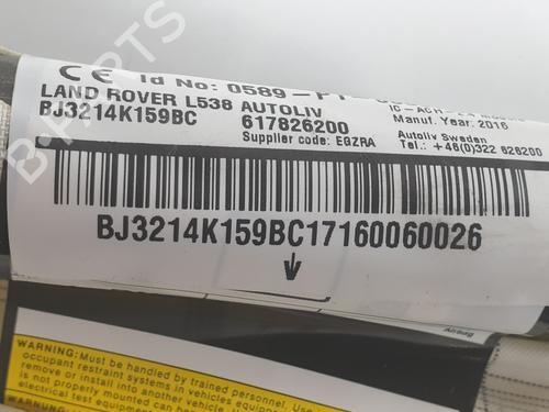 Right curtain airbag LAND ROVER RANGE ROVER EVOQUE (L538)  | BP29331764C12 