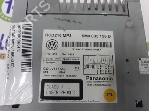 Radio VW POLO V (6R1, 6C1) 1.2 | BP2510079E6 