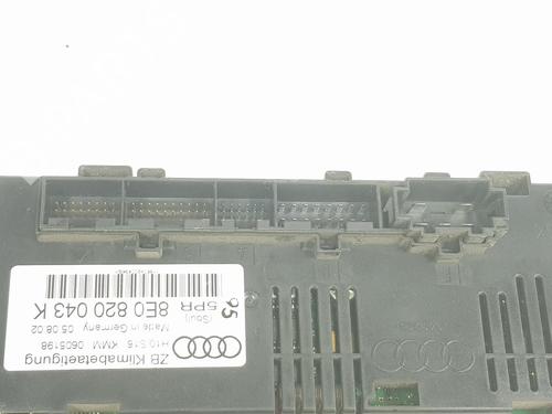 Climate control AUDI A4 B6 Avant (8E5) 2.5 TDI quattro | BP8242180I5 