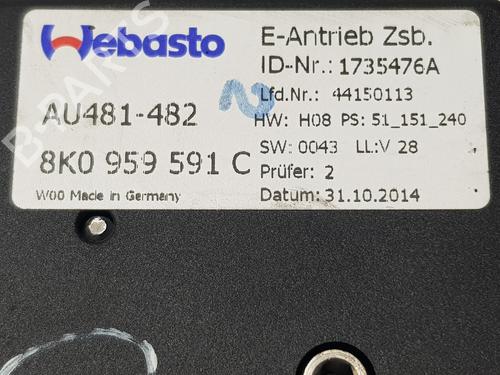 Sunroof engine AUDI A4 B8 Avant (8K5) | BP31259152M60