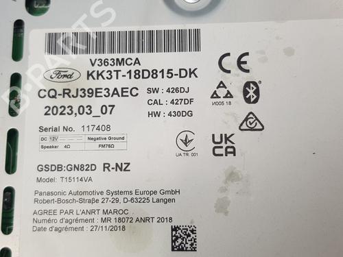 Radio FORD TRANSIT CUSTOM V362 Van (FY, FZ) 2.0 EcoBlue | BP31074029E6 