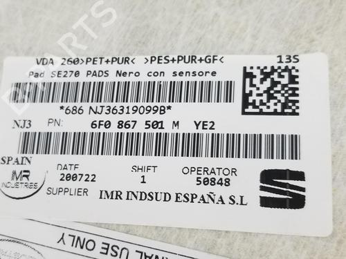 Interior roof SEAT IBIZA V (KJ1, KJG) 1.0 TSI | BP13640168I12 