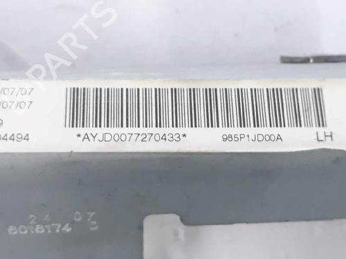 Left curtain airbag NISSAN QASHQAI / QASHQAI +2 I (J10, NJ10, JJ10E) 1.5 dCi | BP3385426C11 