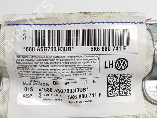 Left curtain airbag VW GOLF VI (5K1) 1.2 TSI | BP30389994C11 