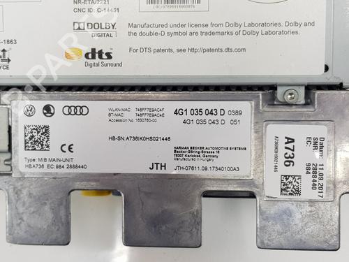 Electronic module AUDI A6 C7 (4G2, 4GC) 2.0 TDI | BP30512643M83 