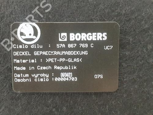 Hattehylde SKODA KAROQ (NU7, ND7) 1.5 TSI | BP31574930C85 