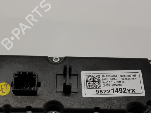 Climate control OPEL CROSSLAND X / CROSSLAND (P17, P2QO) 1.2 (75) | BP22548554I5 
