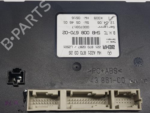 Electronic module MERCEDES-BENZ S-CLASS (W221, V221) S 500 (221.071, 221.171) | BP20492458M83 