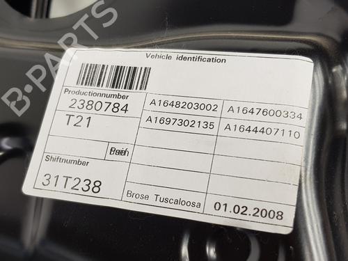 Rear left window mechanism MERCEDES-BENZ M-CLASS (W164) ML 280 CDI 4-matic (164.120) | BP29208695C24 