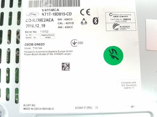 Radio FORD TRANSIT CONNECT V408 Box Body/MPV 1.5 EcoBlue | BP32364382E6 - Image 3