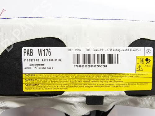 Airbag Kit MERCEDES-BENZ CLA Coupe (C117) CLA 200 CDI / d (117.308) | BP11354597C86 