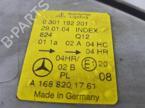 Left headlight MERCEDES-BENZ A-CLASS (W168) A 170 CDI (168.009, 168.109) | BP15836746C28 
