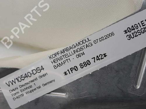Right curtain airbag SEAT LEON (1P1)  | BP5547180C12 