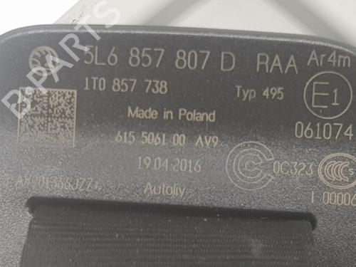 Rear center seatbelt SKODA YETI (5L) 2.0 TDI 4x4 | BP16156881I27 