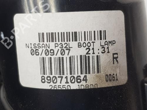 Right tailgate light NISSAN QASHQAI / QASHQAI +2 I (J10, NJ10, JJ10E) 1.5 dCi | BP9847193C80 