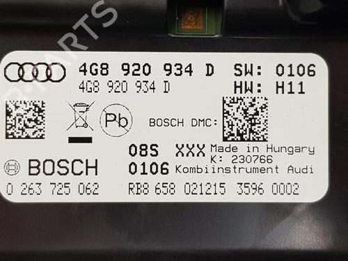 Instrument cluster AUDI A6 C7 (4G2, 4GC) 2.0 TDI | BP29548139C47 