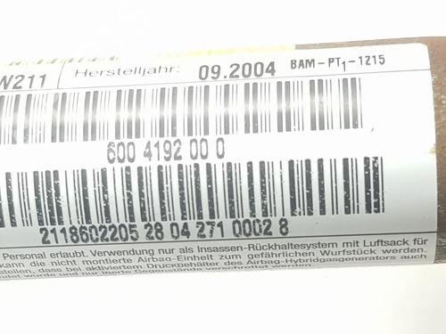 Right curtain airbag MERCEDES-BENZ E-CLASS (W211) E 500 (211.070) | BP16061266C12 