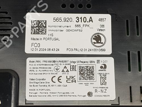 Instrument cluster SKODA KAROQ (NU7, ND7)  | BP31795068C47 