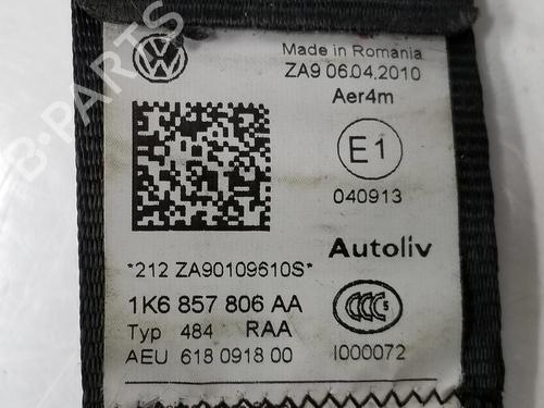 Rear right seatbelt VW GOLF VI (5K1) 2.0 GTi | BP8216367I28 