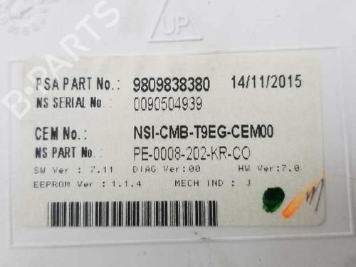 Instrument cluster PEUGEOT 308 II (LB_, LP_, LW_, LH_, L3_) 1.6 HDi / BlueHDi 115 | BP6100093C47 