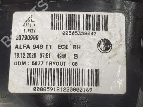 Right taillight ALFA ROMEO STELVIO (949_) 2.2 JTDM Q4 (949.AXE2A) | BP17546277C35 