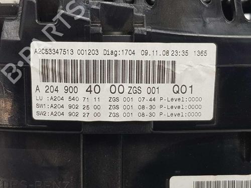 Instrument cluster MERCEDES-BENZ C-CLASS (W204) C 200 CDI (204.007, 204.006) | BP4604803C47 