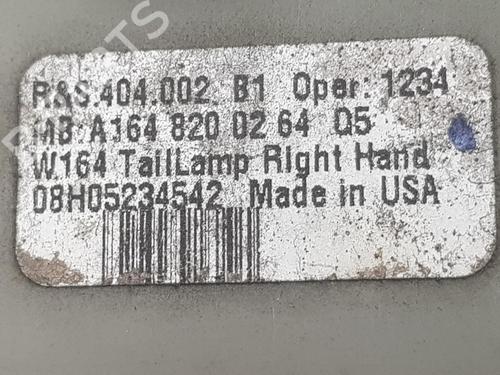 Right taillight MERCEDES-BENZ M-CLASS (W164) ML 320 CDI 4-matic (164.122) | BP17451651C35 