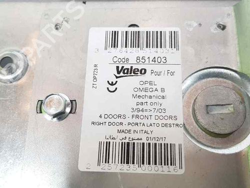 Front right window mechanism OPEL OMEGA B (V94) 2.2 DTI 16V (F69, M69, P69) | BP6700808C23 