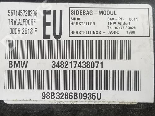 Right curtain airbag BMW 3 (E46) 320 d | BP8728050C12  - Image 5
