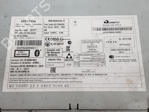 Radio RENAULT MASTER III Van (FV) 2.3 dCi 135 FWD (FV0N, FV08, FV06, FV00, FV1S) | BP36559804E6 - Image 4